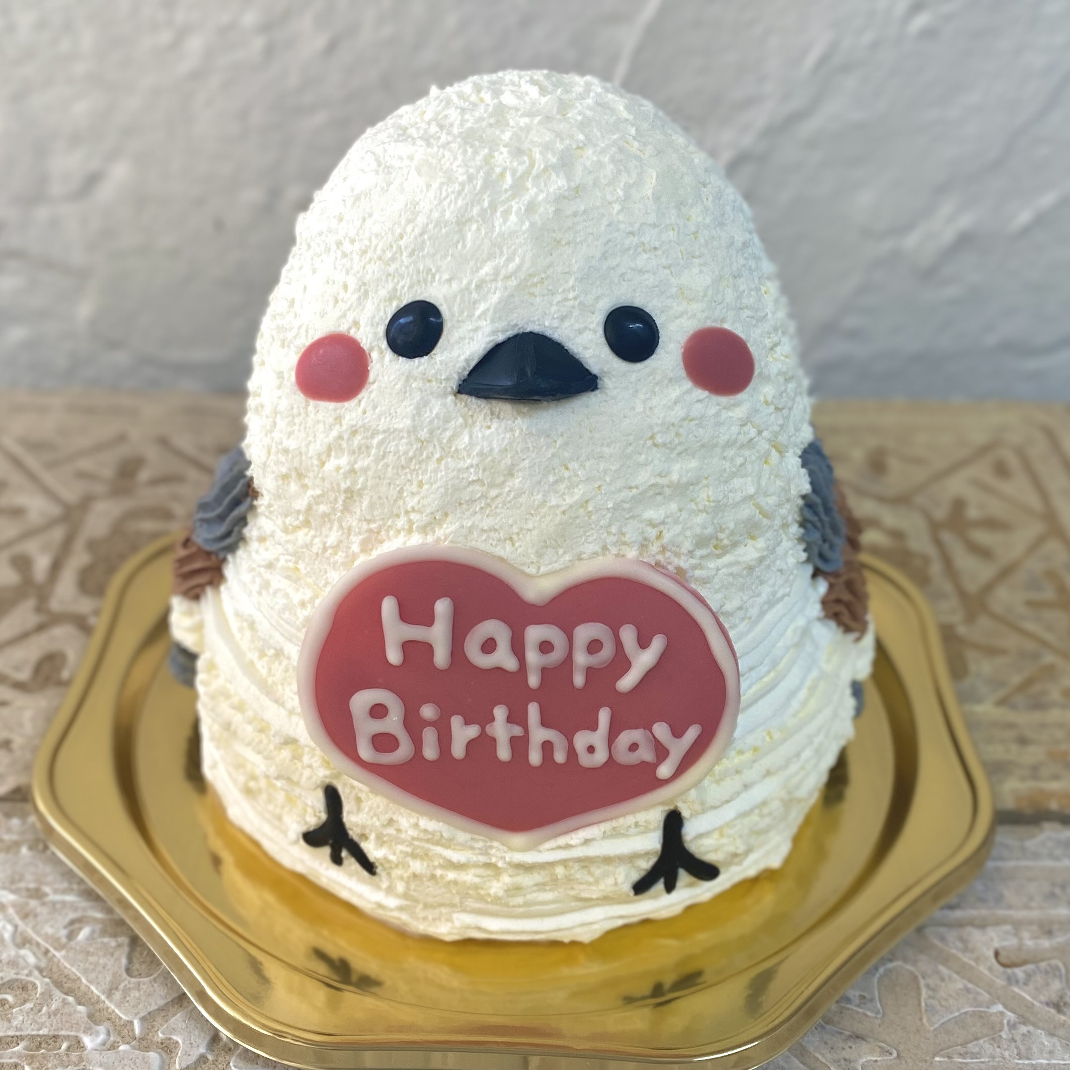 シマエナガの立体ケーキ 誕生日 動物ケーキ 鳥 5号（Tipitinats Cakes） | Cake.jp