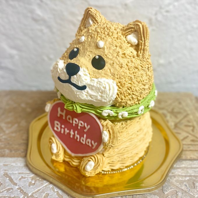 柴犬の立体ケーキ しばいぬ 動物ケーキ 2
