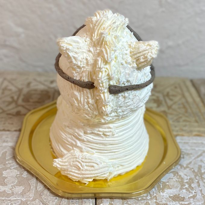 馬の立体ケーキ(白馬) 動物 ケーキ 誕生日 センイルケーキ 5号 3