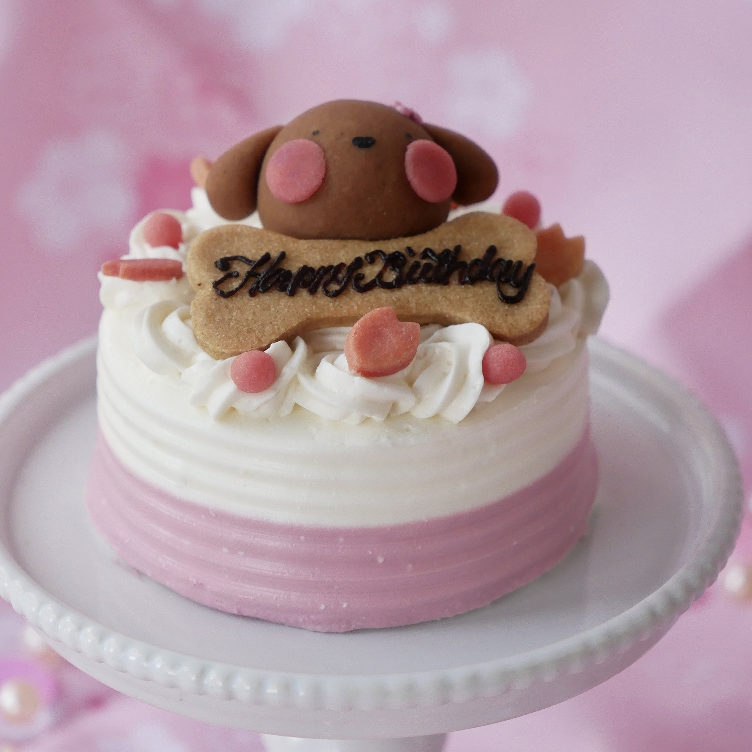 ≪犬・猫用ケーキ≫春限定「桜のショートケーキ」 誕生日 お祝い 無
