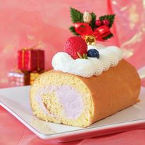 ワンちゃんもネコちゃんも飼い主さんも食べられるケーキ【ハッピー クリスマス ロールケーキ】 クリスマス2026