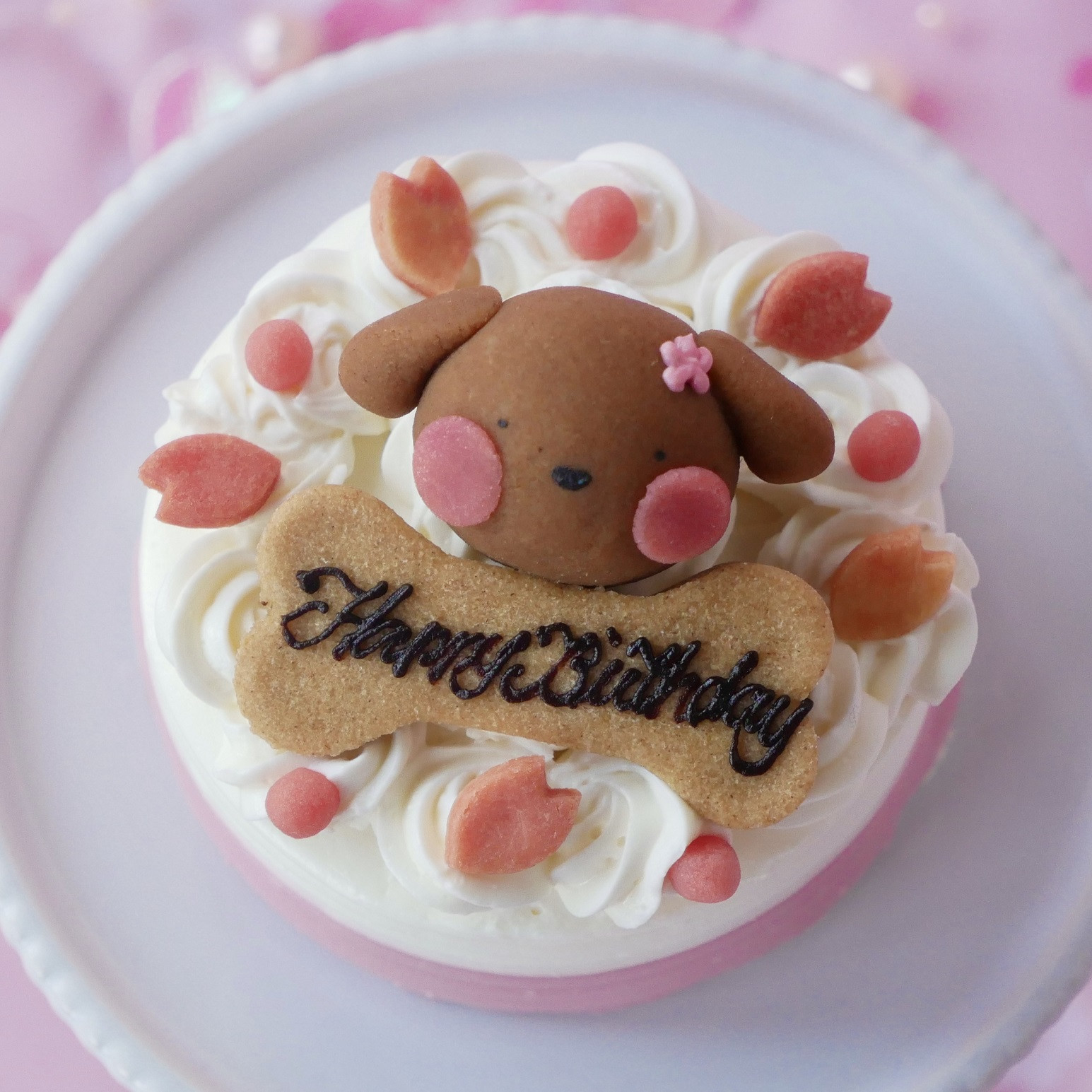 ≪犬・猫用ケーキ≫春限定「桜のショートケーキ」 誕生日 お祝い 無