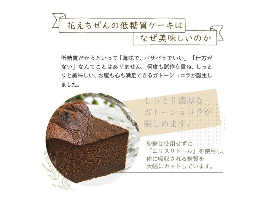 低糖質ガトーショコラ 4号(cake009p)  2