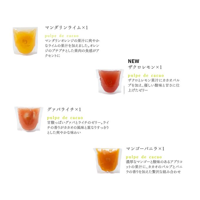 カカオゼリー4個セット【B】 4