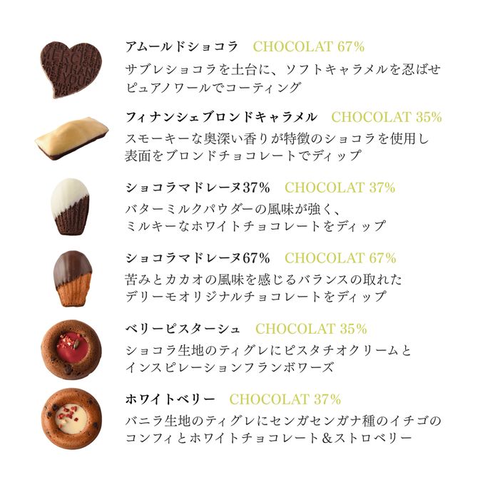 バレンタイン焼菓子ギフト10個セット 3