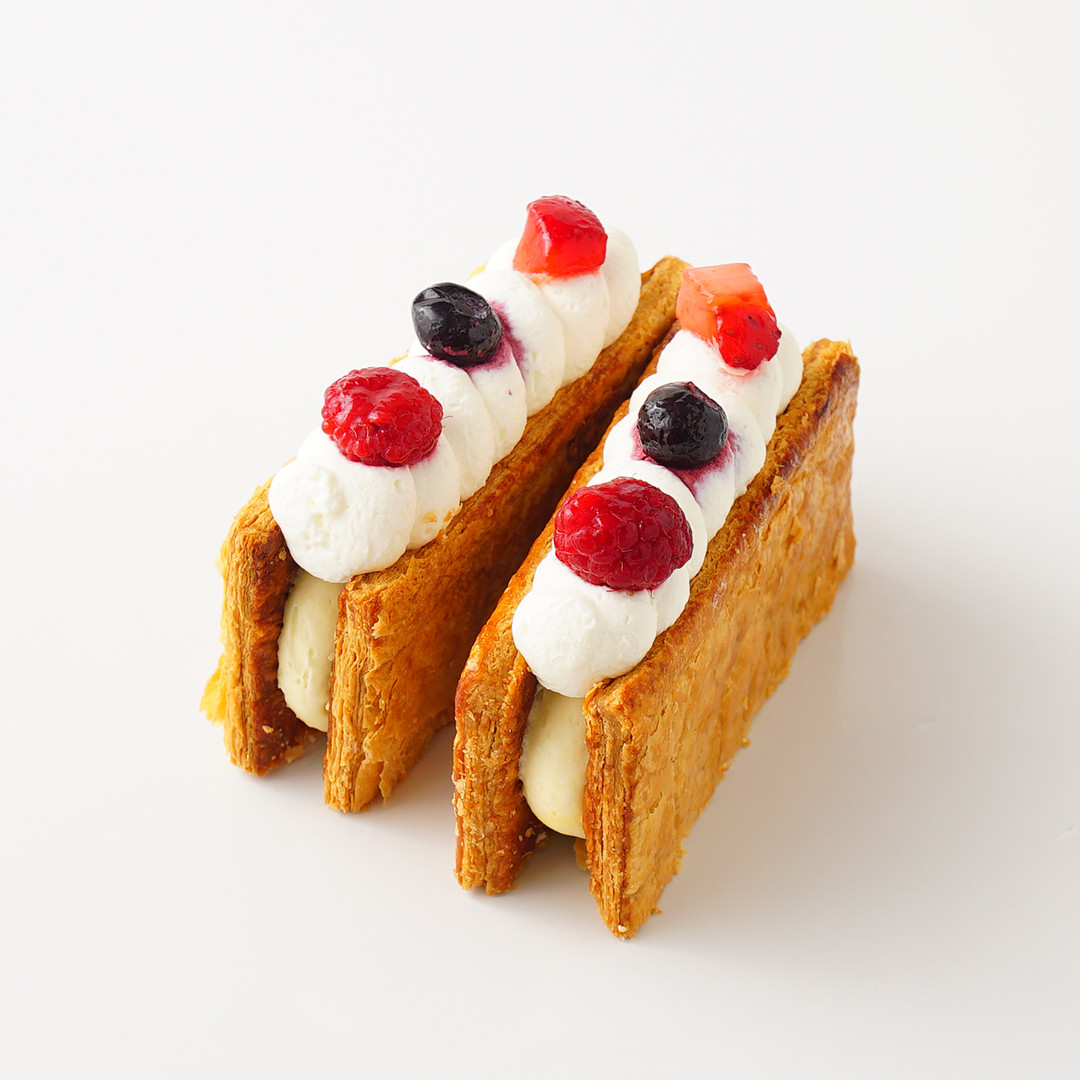 【リスカフェ】フローズンミルフィーユ ベリー2個＆ピスタチオ2個＆モンブラン2個入り 4