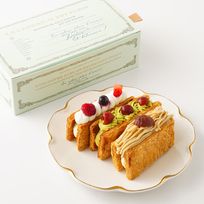 【リスカフェ】フローズンミルフィーユ ベリー2個＆ピスタチオ2個＆モンブラン2個入り 