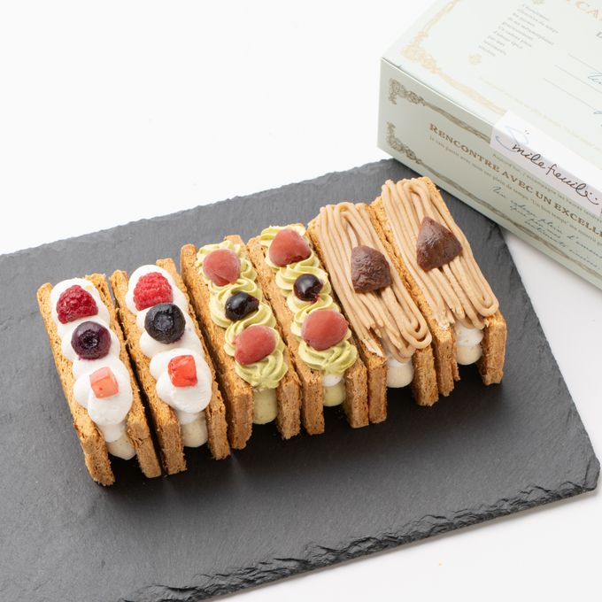 【リスカフェ】フローズンミルフィーユ ベリー2個＆ピスタチオ2個＆モンブラン2個入り 7