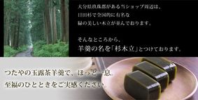 玉露茶羊羹杉木立 贈答用 3本 2