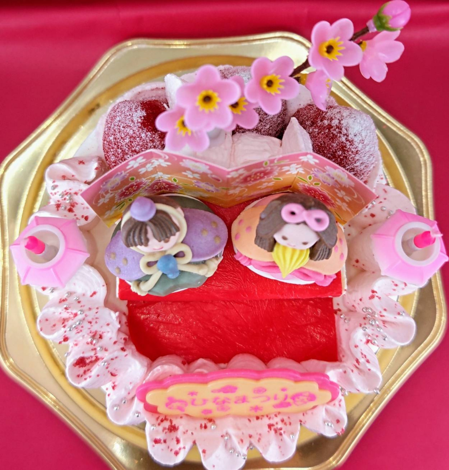 超豪華！にぎやかな雛祭りケーキ 5号 （ケーキ屋 Soprattutto L