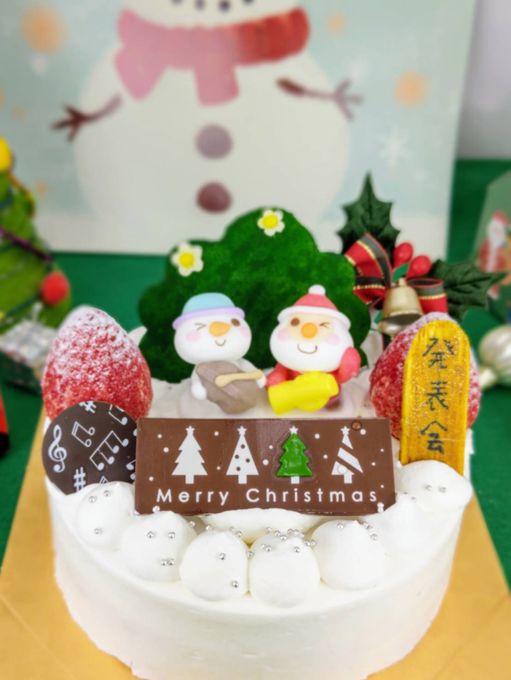 フェイクイチゴの生クリームケーキ 5号 クリスマス2024 2