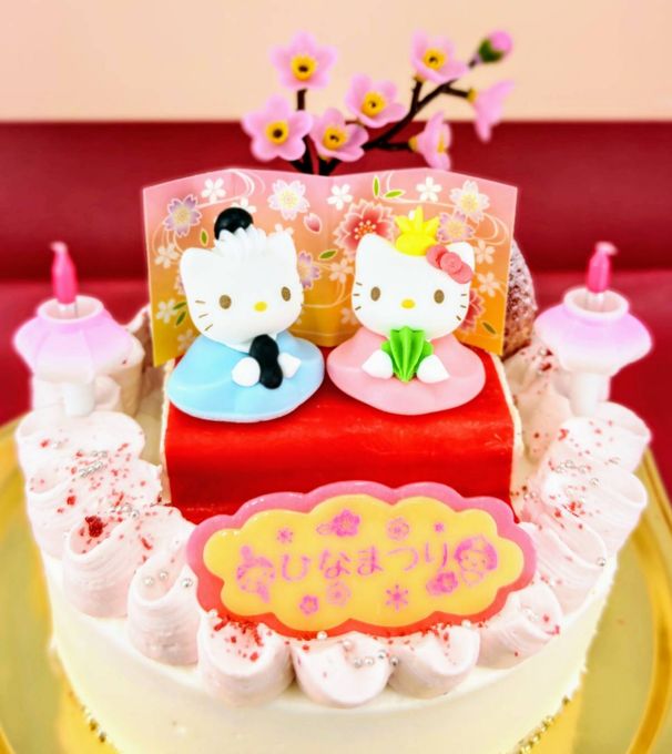 にぎやかな雛祭りケーキK/T 5号  ひな祭り2026 1