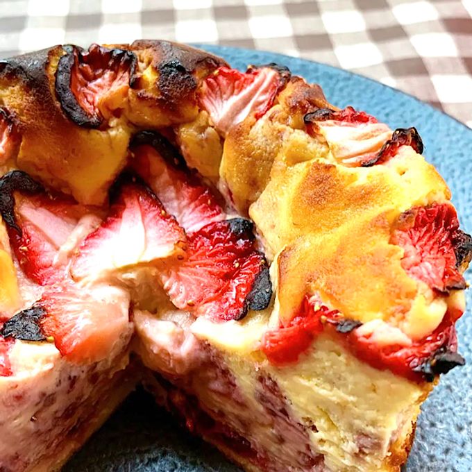 春限定！【紅ほっぺのホワイトバスクチーズケーキ】４号   2
