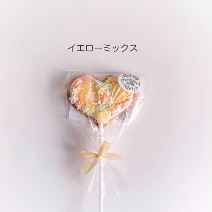 フラワーロリポップ アイシングクッキー 1本     5