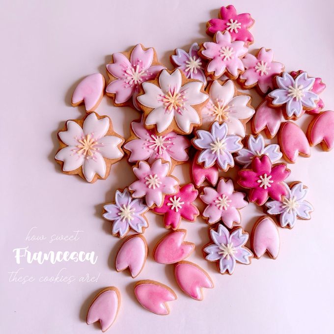 サクラのアイシングクッキー 6枚入り 1