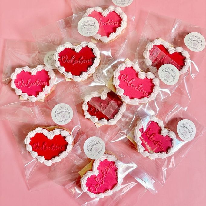 ホイップハート -valentine- アイシングクッキー 1枚入り 5