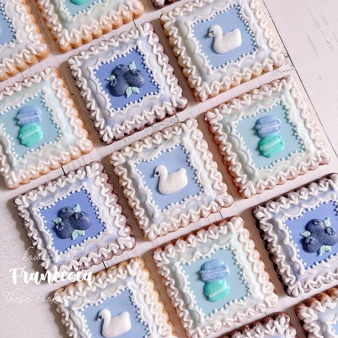 MY FAVORITE THINGS -BLUE- アイシングクッキー 3枚入り 1