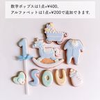 【妊娠・出産祝い、ジェンダーリビール】ベビーアイシングクッキーセット セミオーダー 5枚入り～ 8