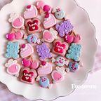 MINI LOVE SWEETS バレンタインアイシングクッキー 7枚入り 1