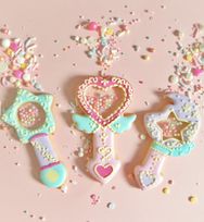 魔法のステッキのアイシングクッキー 3枚入り