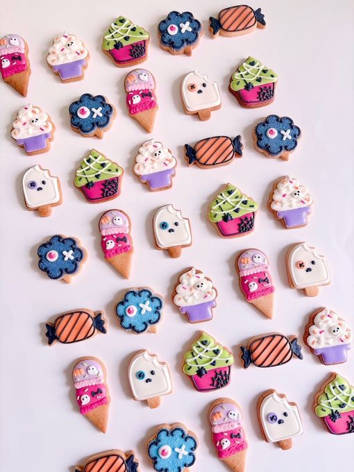 MINI HALLOWEEN SWEETS アイシングクッキー 6枚入り ハロウィン2025 2