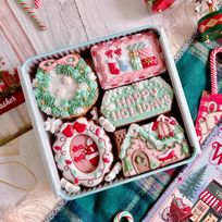 SANTA VILLAGE アイシングクッキー缶 クリスマス2025