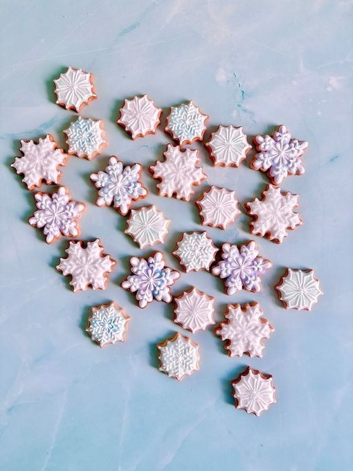 雪の結晶のアイシングクッキー 5枚入り クリスマス2025 2