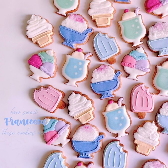 MINI SUMMER SWEETS アイシングクッキー 5枚入り お中元2026 1