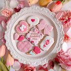 【誕生日・記念日】FLOWER RIBBON セミオーダーアイシングクッキー 9枚入り 2