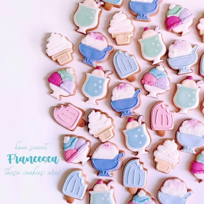 MINI SUMMER SWEETS アイシングクッキー 5枚入り 1