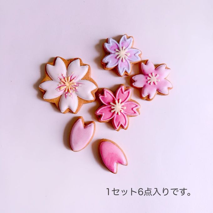 サクラのアイシングクッキー 6枚入り 2
