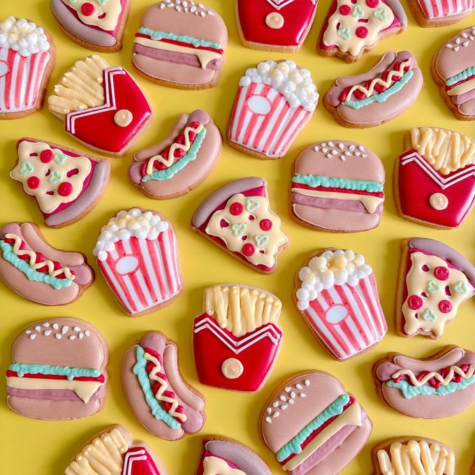 MINI AMERICAN DINER アイシングクッキー 5枚入り 2