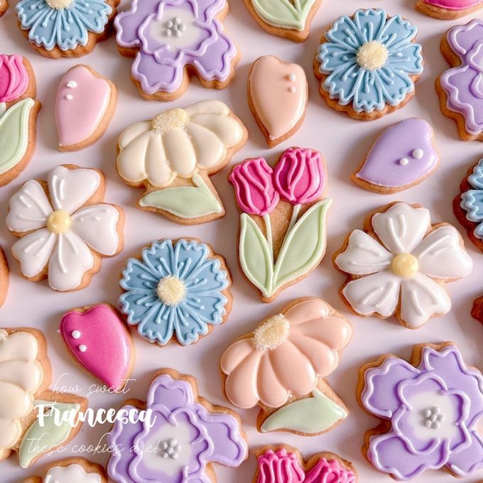 MINI FLOWER COOKIES アイシングクッキー 7枚入り 2