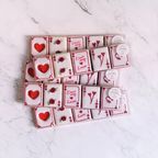"LOVE" CARDS バレンタインアイシングクッキー 5枚入り 5