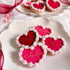 ホイップハート -valentine- アイシングクッキー 1枚入り 1