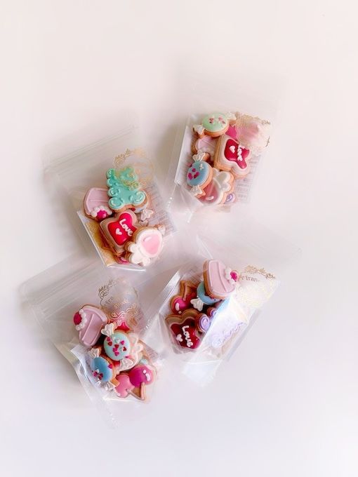 MINI LOVE SWEETS バレンタインアイシングクッキー 7枚入り 5