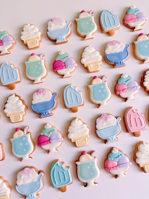 MINI SUMMER SWEETS アイシングクッキー 5枚入り 5