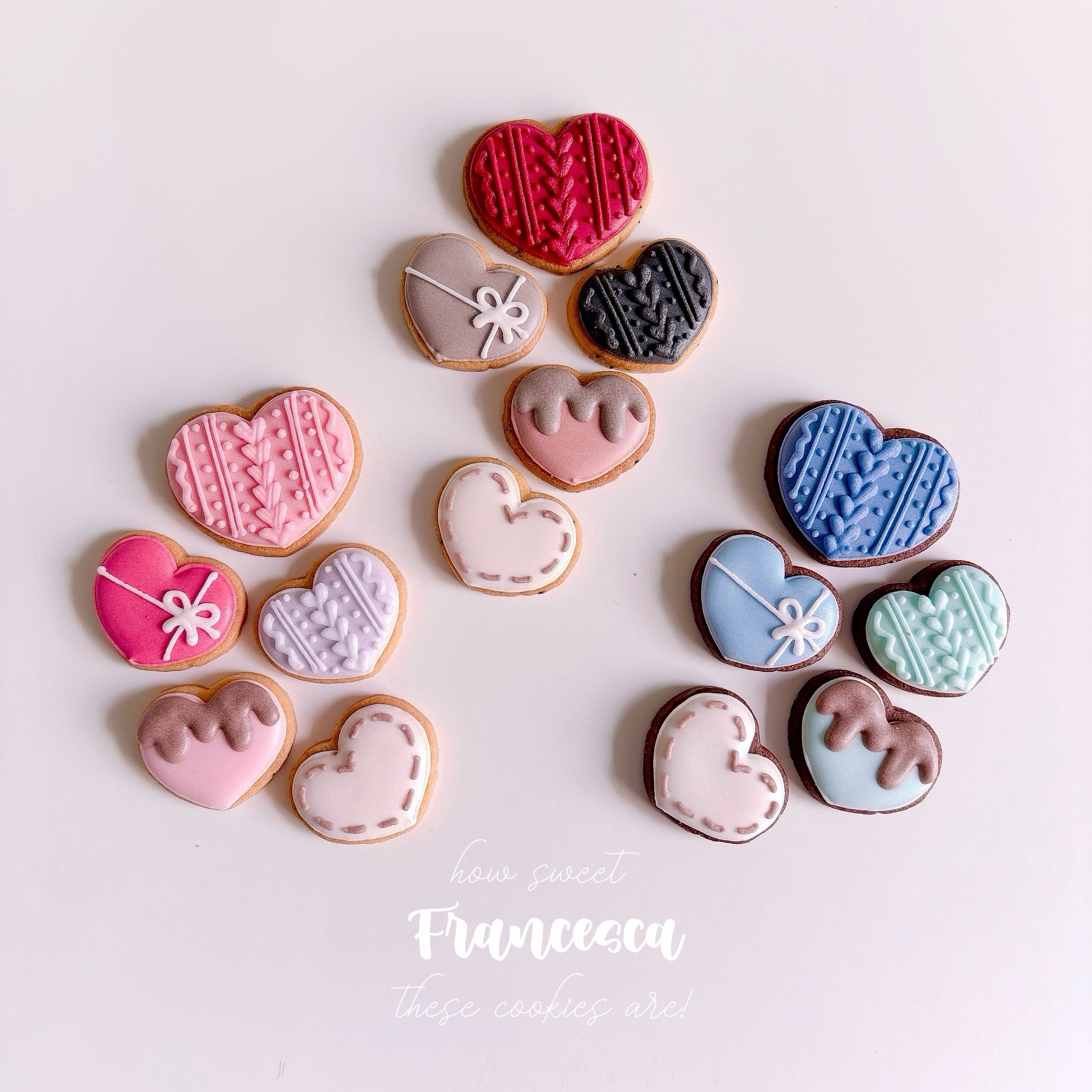 ミニハートのアイシングクッキー 5枚入り ホワイトデー 2026