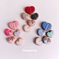 ミニハートのアイシングクッキー 5枚入り   