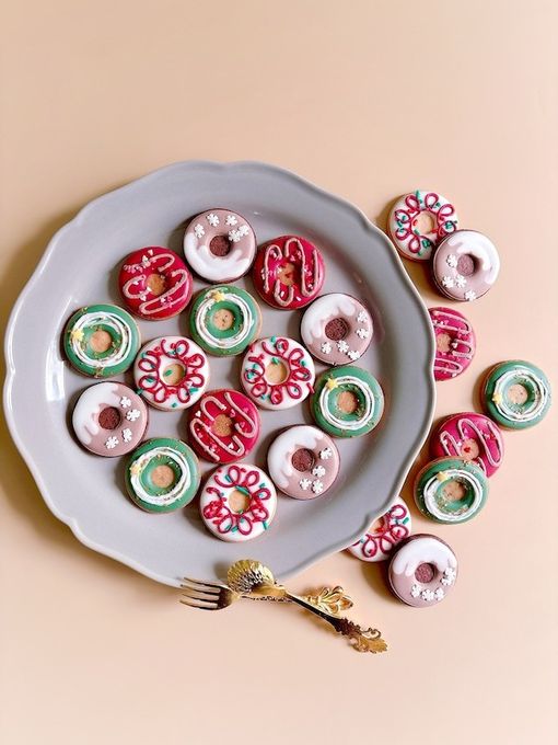 MINI CHRISTMAS DONUT アイシングクッキー 4枚入り クリスマス2025 2