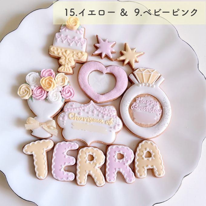 【推し活・誕生日】【全20色】カラーアイシングクッキーギフトセット セミオーダー 7枚～入り  8