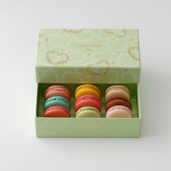 【LADUREE】ホワイト・ジャスミン マカロン9個入り