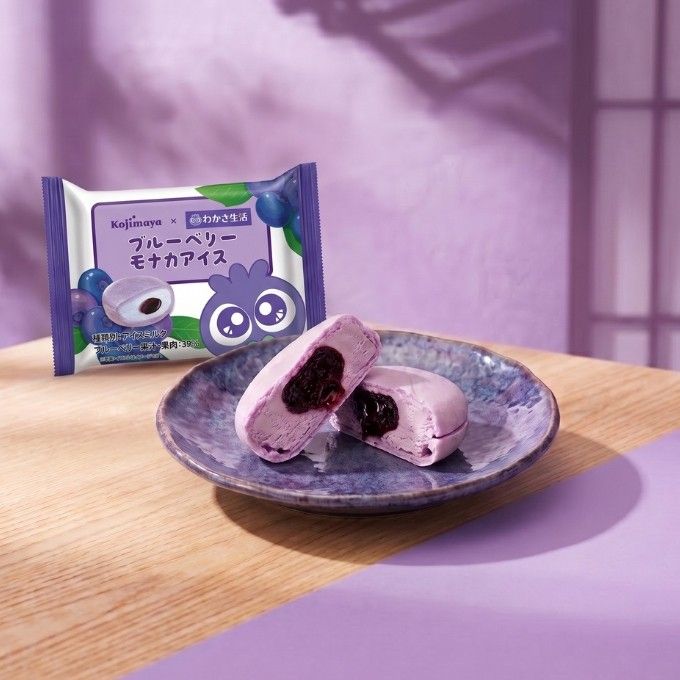 アイスクリーム ブルーベリーモナカアイス 6個セット わかさ生活 × Kojimaya コラボ モナカアイス スイーツ お取り寄せ お中元 2026 アイス2026 4