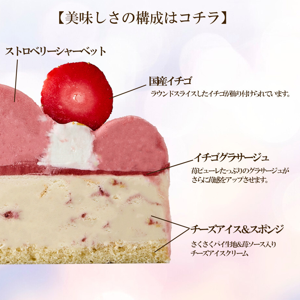 【人気急上昇】 2025年春新商品《アイスケーキ》ベリーストロベリーチーズパイ 5 知育玩具