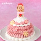ドールケーキ ピンクのプリンセス  ピンキーローサちゃん 4号 12cm 1