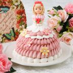 ドールケーキ ピンクのプリンセス  ピンキーローサちゃん 4号 12cm 2