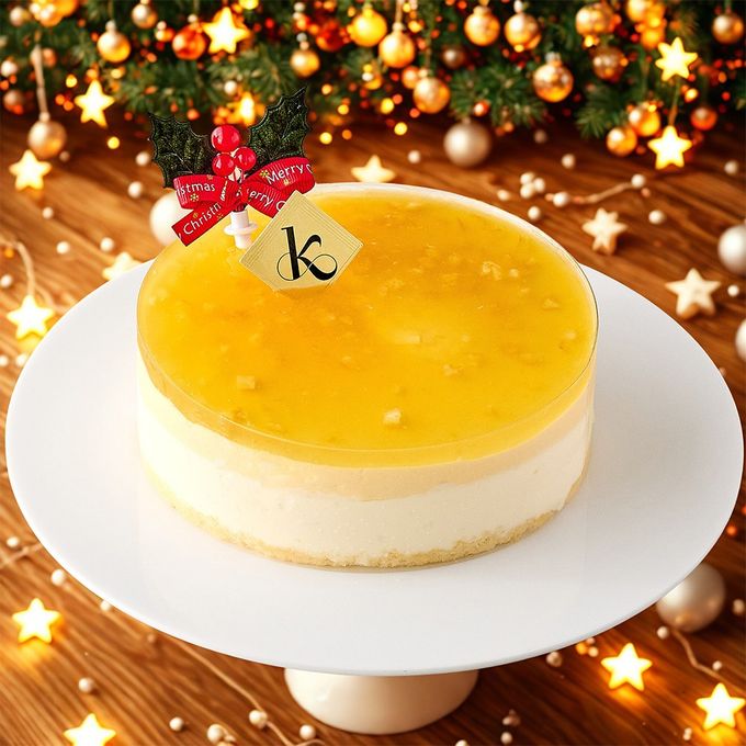 クリスマスアイスケーキ 湘南ゴールドとチーズアイスケーキ 15cmクリスマス2025 1