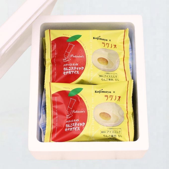 アイスクリーム  パティシエのりんごスティックモナカアイス 6個セット 青森 ラグノオささき 新宿Kojimaya コラボ 商品 お中元 2026 アイス2026 4