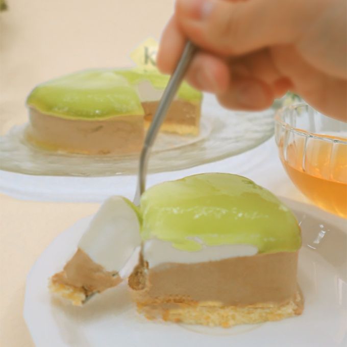 《アイスケーキ 》山梨県産シャインマスカット＆アールグレイミルクティー5号 (直径15cm) 6