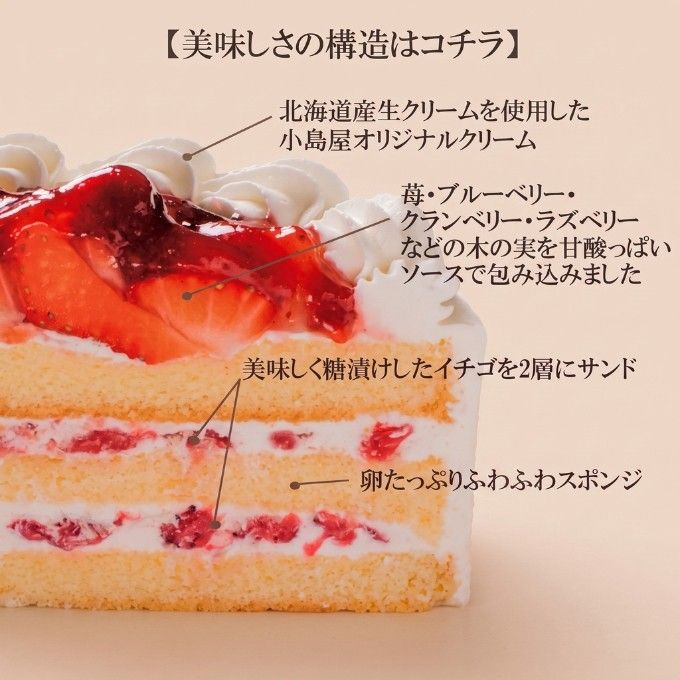 苺と木の実のショートケーキ 5号 15cm 名入れ メッセージ 選択可 チョコプレート  ハロウィン 2026 3